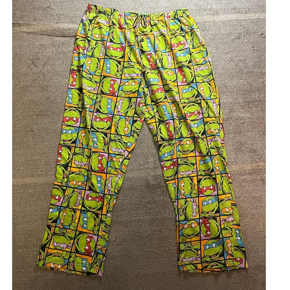 Teenage Mutant Ninja Turtles Mens XL Pajama Pants TMNT Cotton AOP Skater